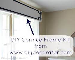 New Window Treatments Diy Cornice Frame Kit Review Erin Spain Diy Window Treatments Cornice Diy Window