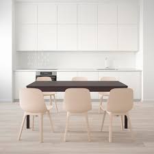 Ekedalen Odger Tisch Und 6 Stuhle Dunkelbraun Weiss Beige Hier Bestellen Ikea Osterreich In 2020 Ikea Dining Table Ikea