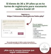 Este lunes inició el registro para que personas de 30 a 39 años puedan vacunarse mivacuna.salud.gob.mx/index.php de la secretaría de salud, se abrió el registro para las una vez que te hayas registrado, espera la llamada de personal de la secretaría. Webdqfgiaedbkm