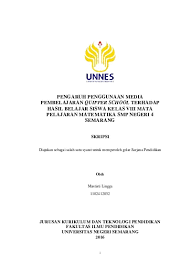 7 quipper video matematika prediksi un kelas 9 youtube film youtube videos. Pengaruh Penggunaan Media Pembelajaran Quipper School Terhadap Hasil Belajar Siswa Kelas Viii Mata Pelajaran Matematika Smp Negeri 4 Semarang