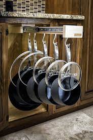 77 useful kitchen storage ideas. Give Every One Of Your Pots A Place To Hang Out With A Pull Out Cabinet Organizer 47 Schrank Organizer Kuchenschranke Und Regale Kuchenschrank Organisation