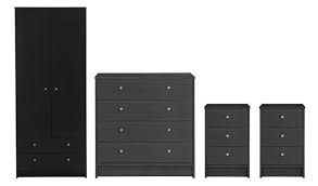 Makes an excellent seat for children. Buy Habitat Malibu 4 Pc 2 Dr Wardrobe Set Black Oak Effect Bedroom Furniture Sets Argos