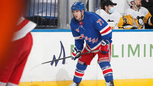 22, 2021, file photo, new york rangers' tony deangelo gets off a pass during the first period of an nhl hockey game against the pittsburgh penguins in pittsburgh. Tony Deangelo Rejects New York Rangers Offer To Terminate Contract Tsn Ca