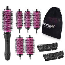 Sort by popularity sort by name sort by cost. Hivexagon Round Hair Brush Set With Detachable Barrels Styling Tool 6 Barrels 1 Handle 6 Clips Small Medium Large Buy Online In Belize At Belize Desertcart Com Productid 181675543