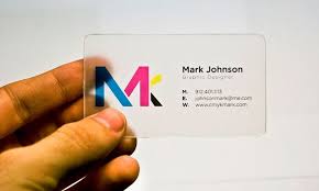 Clear Business Card Design Plastic Business Cards Design Transparent Business Cards Graphic Design Business Card