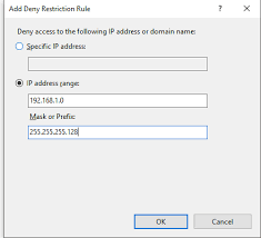 Issues With Ip Address And Domain Restrictions In Iis 10 Stack Overflow