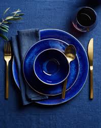 Drip Glaze Dinnerware In Indigo Blue Passover Classic Blue Pantone Blue Interior Design Pantone 2020