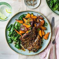 Lamb Steaks With Sticky Carrots Healthy Recipe Ww Australia Recipe In 2021 Lamb Steak Recipes Lamb Steaks Carrots Healthy