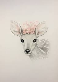 Cute Deer Drawing Animal Drawings Sketches Deer Drawing Baby Animal Drawings