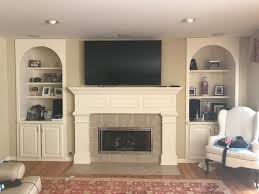 Click here to see examples of tvs mounted above fireplaces. Tv Over Fireplace Too High