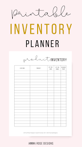 Business Inventory Organizer Printable Planner Business Etsy Small Business Planner Business Planner Printables Business Planner