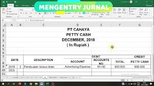 Pt Cahaya Mengentry Jurnal Soal Ukk 2019 Dokumen 1 Kas Kecil Dan 2 Penjualan Bagian I Youtube