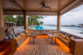 The food is absolutely incredible. Amilla Fushi Maldives Situated In The Beach Lounge Beach Bars Beach Design