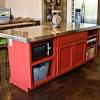 A standard kitchen island is usually 36 inches high. 3
