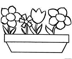 Select one of 1000 printable coloring pages of the category kids. Kids Flowers Simple Coloring Pages Printable
