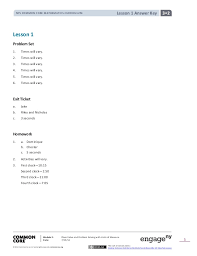 Nys common core mathematics curriculum lesson 15 exercise 3 (5 minutes) give students a couple of minutes to read through exercise 3 and try it independently before comparing answers with a neighbor or discussing as a class. Module 2 Answer Key