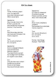 La Chanson De Kiri Le Clown De Jean Image Et Fred Freed Chanson Sur Le Cirque Le Clown Chanson Enfantine Kiri Le Clown