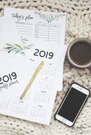 Download monthly 2019 calendar with holidays. Get Organized With Our Free Printable 2019 Planner Making Lemonade