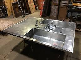 Awesome industrial kitchen sink stainless steel material double from industrial kitchen sink faucet, image by:granfielddesign.com home decor mercial kitchen faucets old fashioned medicine from. Big Stainless Steel Double Basin Island Top Science Lab Sink Industrial Kitchen Ebay