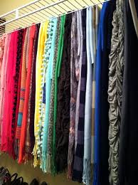 Scarves are not only useful accessories that can be used for warmth against the winter chill. Grace O Malley Designs Home Sweet Home Scarf Organization Clothes Closet Organization Scarf Storage