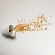 Spilled Tea Coffee Art Giulia Bernardelli Art Artwork Coffee Art
