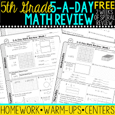 Ratios, rates, and percentages are some of the most useful math concepts in real life (and what is real life anyway, huh?). Free 5th Grade Daily Math Spiral Review Teacher Thrive