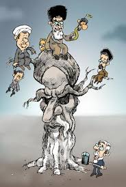 Image result for ‫كاريكاتور خامنه اي رفسنجاني‬‎
