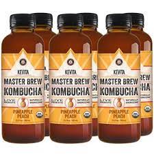 Kevita master brew kombucha in pineapple peach is energizing with a bold brewed tea taste. Order Kevita Master Brew Kombucha Pineapple Peach Glass Bottles Fast Delivery