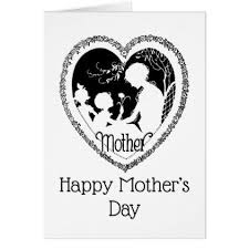 Mother's day is usually a day focused on acts of service: Black And White Vintage Mother S Day Card Zazzle Com White Vintage Black And White Black And White Style