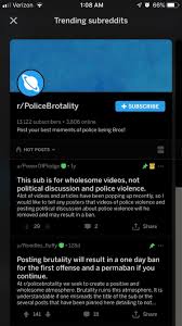 Peep This Bootlicker Subreddit Making Fun Of Police Brutality Anarchism