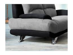 Quiero comprar barato más detalles. Sofa 2 Sitzer Microfaser Musko Grau Schwarz
