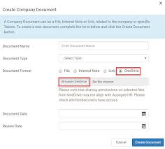 Documentation is the written and retained record of an employee's employment events. Appogee Hr Microsoft Onedrive File Picker Support