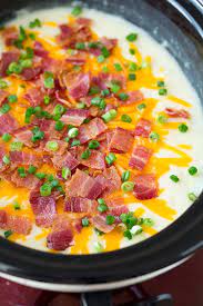 This is a simple, but delicious, recipe for loaded potato soup in your crock pot or slow cooker. Slow Cooker Loaded Potato Soup Cooking Classy