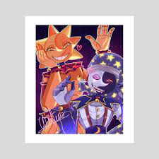 Sun and Moon Fanart (version 1), an art print by Callme Wisteria - INPRNT