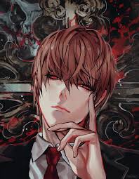 This Is So Dark And Scary Light Looks Like A Vampire Here Yagamilight Yagam My Blog Death Note Cosplay Death Note Light Death Note Fanart