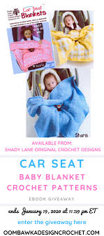 Each kit includes yarn to make one blanket in each color and design shown. Adorable Car Seat Baby Blanket Crochet Patterns Oombawka Design Crochet