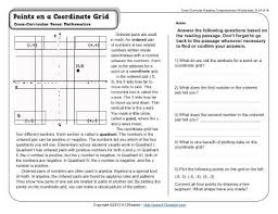 Reading remains to be a key skill to be productive in society. Points On A Coordinate Grid 4th Grade Reading Comprehension Worksheet