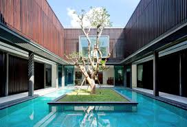The architect incorporated a central courtyard in the house, an unusual but intelligent design response for the region with a. View 27 House Design With Pool In Middle