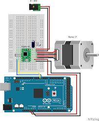 Mein Elektronik Hobby Arduino Kontrolliert Einen Nema 17 Stepper Motor Arduino Projekte Arduino Cnc Esp8266 Arduino