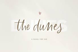 1001 free fonts ofrece una gran selección de fuentes script para windows, macintosh y linux. The Dunes A Sans Script Font Duo 388679 Script Font Bundles