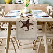 The original texas rustic wholesale inquiries only. Olivefox Linen Burlap Table Runner 16x72 Inch Farmhouse Table Runners For Summer Parties Dining Room Home Kitchen Decorations Machine Washable Western Country Texas Star Amazon In Home Kitchen