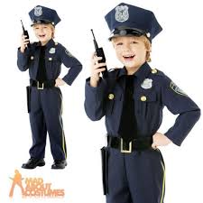 Child Police Officer Costume Us Cop Fancy Dress Classic Uniform Outfit Age 4 10 Boys Fancy Dress F Police Officer Costume Cop Fancy Dress Boys Fancy Dress