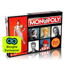 Players collect rent from their opponents, with the goal being to drive them into bankruptcy. Monopoly Board Game David Bowie Edition Booghe
