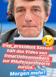 Parlamentspräsident Sassoli hält das...