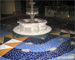Maybe you would like to learn more about one of these? Mexicantiles Com Exterior Fountain With Broken Solid Mexican Talavera Floor Tile