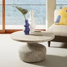 Tambor Concrete Outdoor Drum Coffee Table Drum Coffee Table Coffee Table Concrete Coffee Table