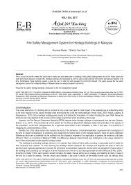 Books on fire engineering are often a rich source of useful technical information. Pdf Fire Safety Management System For Heritage Buildings In Malaysia