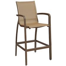 Drafting chairs aren't just for architectsdrafting chairs aren't just for architects and engineers anymore. Grosfillex Us469599 Sunset Cognac Resin Sling Bar Height Arm Chair With Fusion Bronze Seat 4 Pack