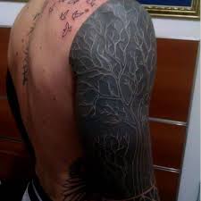 See more ideas about white over black tattoo, lino print, linocut. Black Tattoo With White Ink Over It Tattoo Designs Ideas