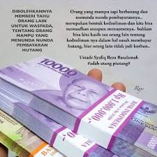Hukum orang tidak bayar hutang dalam islam yang mana orang tersebut memang sudah berniat sedari awal untuk tidak membayar hutangnya, maka dia dianggap sama dengan mencuri yang merupakan dosa besar yang harus ditaubati. Doa Bayar Hutang Puasa Direktori